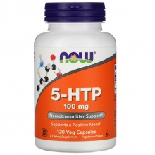 Аминокислота NOW 5-HTP 100 мг 120 капсул