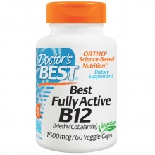 Витамины Doctor's Best Активный витамин В12 1500 мкг 60 капсул