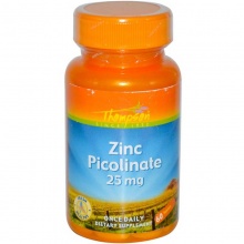 Витамины Thompson Zinc Picolinate 25 мг 60 таблеток