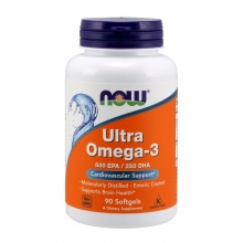 Антиоксидант NOW Ultra Omega 3 500 EPA/250 DHA  90 капсул