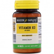 Витамин Mason Naturals Vitamin K2 100 мкг 100 таблеток
