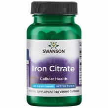 Витамины Swanson Iron Citrate 25 мг 60 капсул