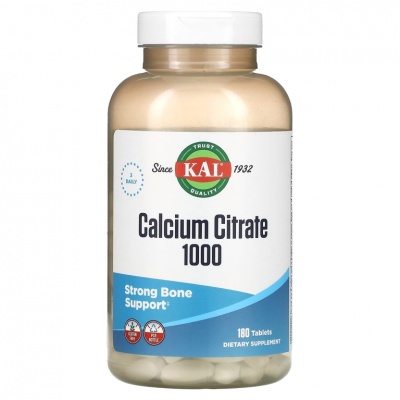 Витамины Innovative Quality KAL Calcium Citrate 1000 мг 180 таблеток